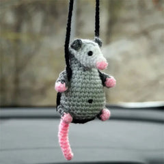 Possum Car Charm Rear View Mirror Hanging